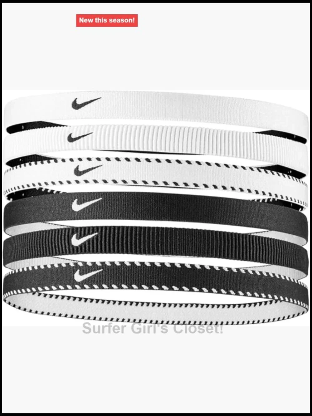 Flex Classic 6 Pack Headband Sport Hair Accessories